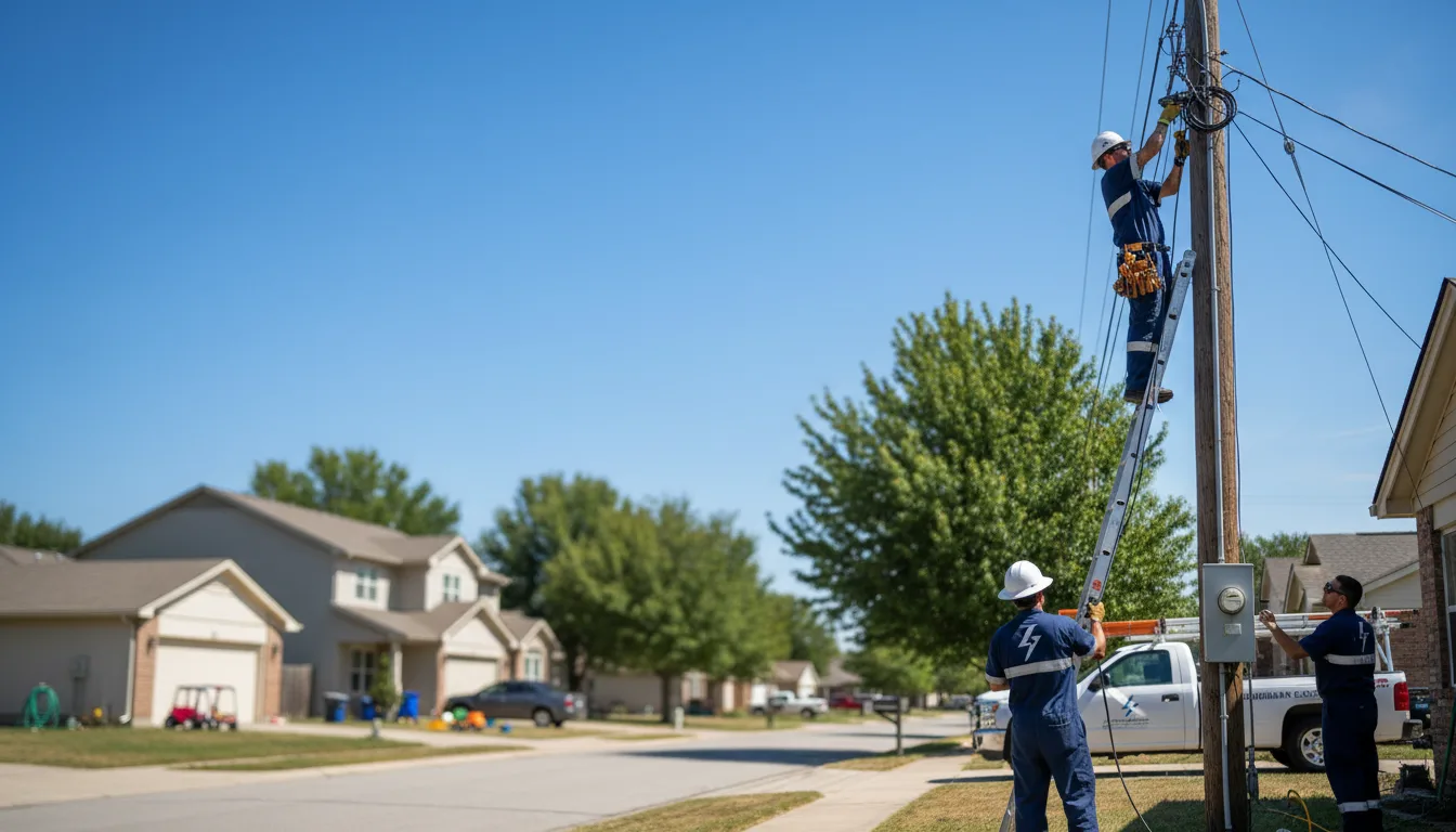 Residential electrician providing installation services in Garner, IA